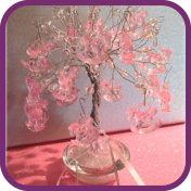 Wire Tree 051 - Babies Tree - Pink Horses
