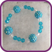 Bracelet 001 - Shiny Bracelet  - Blue