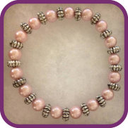 Bracelet 007 - Pink and Silver Bracelet