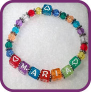 Bracelet 009 - Names Multicolor Bracelet - Maria