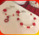 Necklace Set 010 - Red and White NS