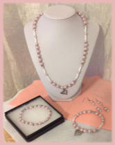 Necklace Set 022 - Silver Heart NS